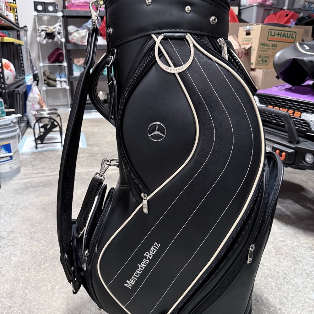 Mercedes-Benz Black Golf Bag - Picture 8 of 12